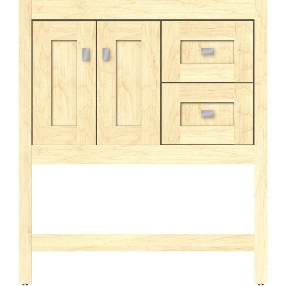 30 X 21 X 34.5 Alki Spa Vanity Shaker Nat Maple Rh