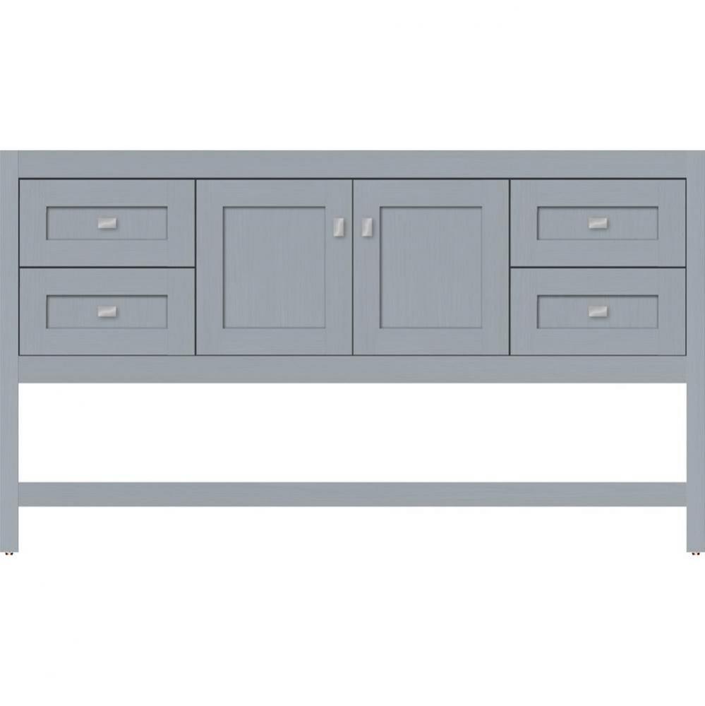 60 X 21 X 34.5 Alki Spa Vanity Shaker Silver Oak Sb