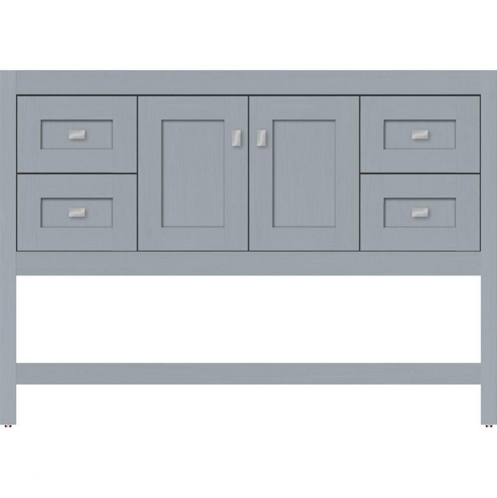 48 X 18.5 X 34.5 Alki Spa Vanity Shaker Silver Oak Sb