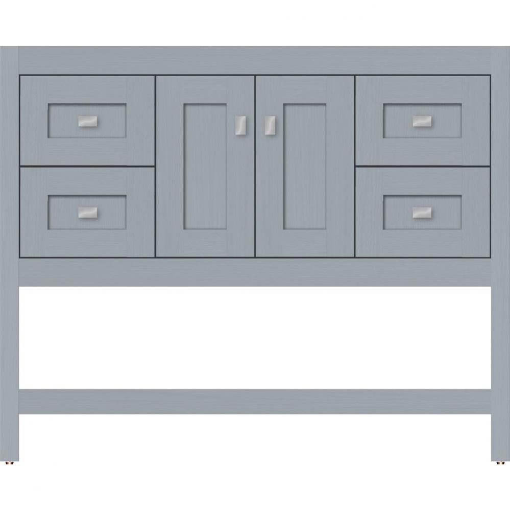 42 X 21 X 34.5 Alki Spa Vanity Shaker Silver Oak Sb