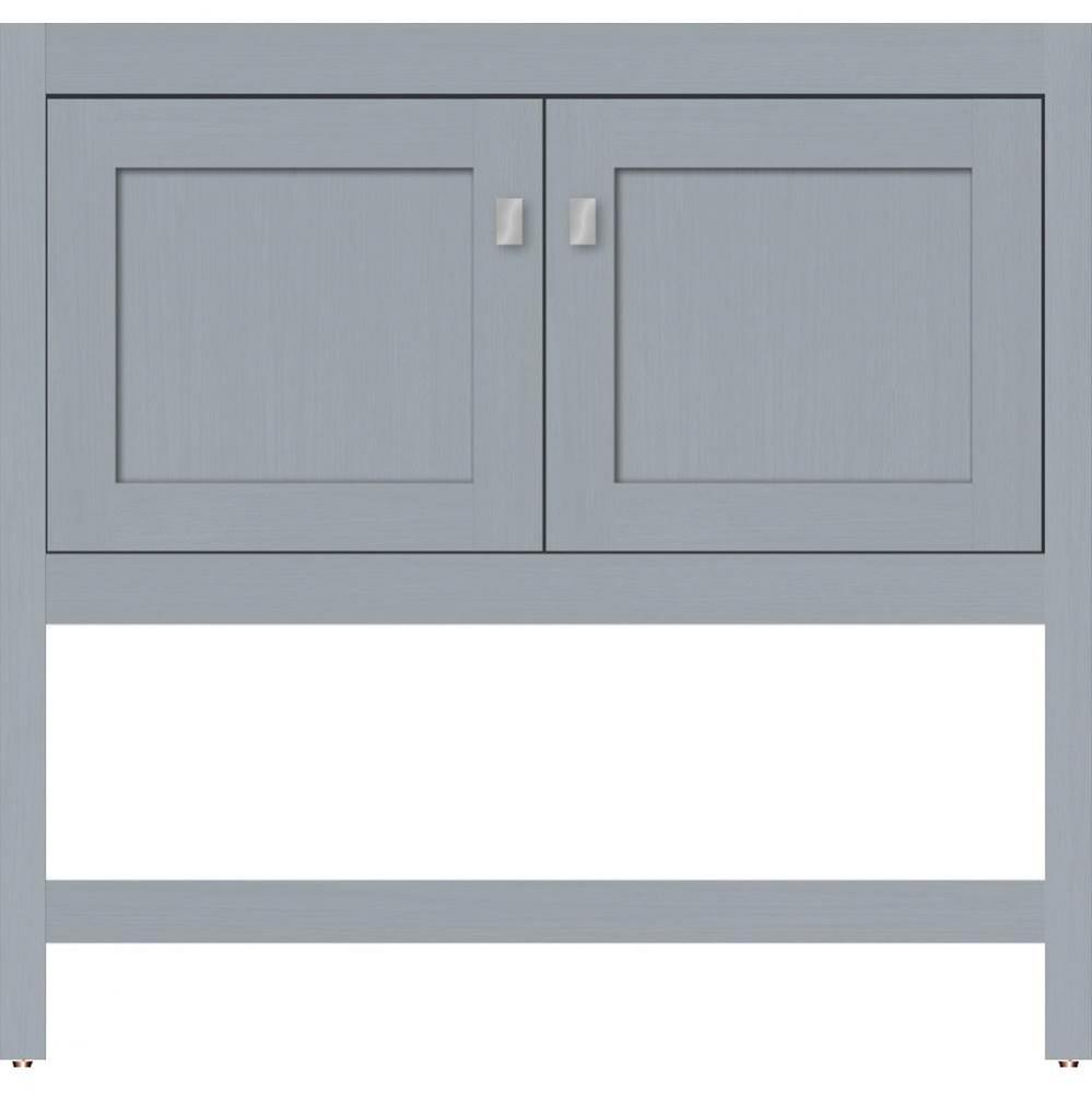 36 X 21 X 34.5 Alki Spa Vanity Shaker Silver Oak Std