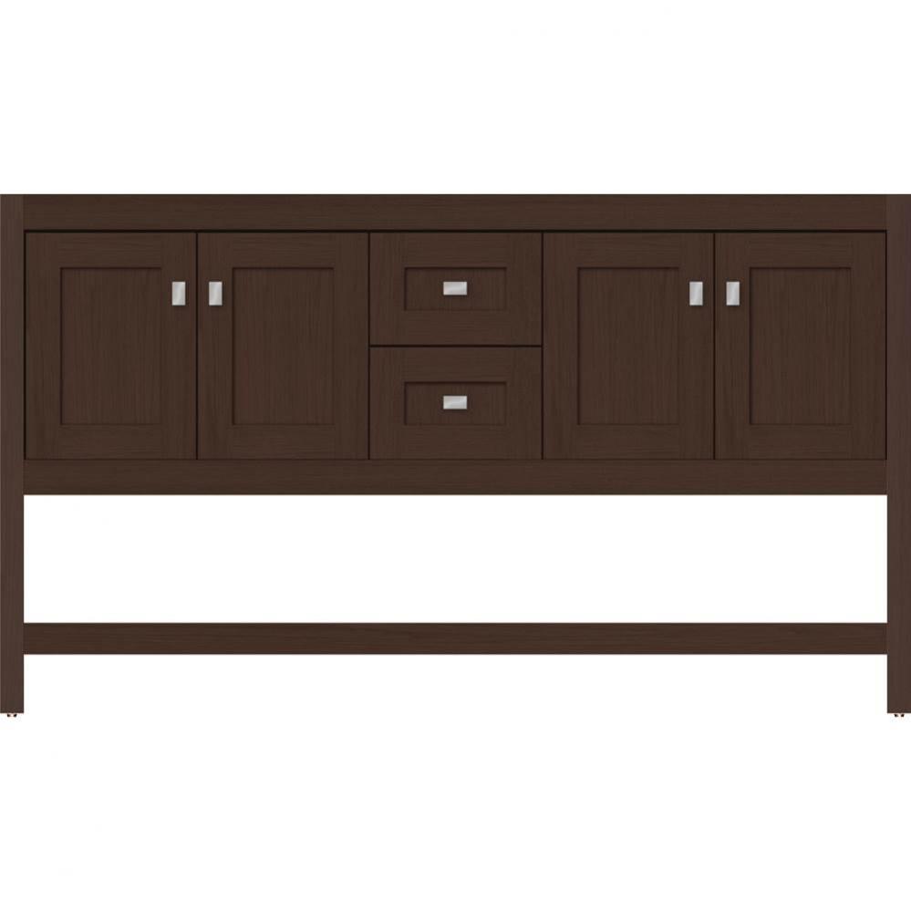 60 X 21 X 34.5 Alki Spa Vanity Shaker Choc Oak Db