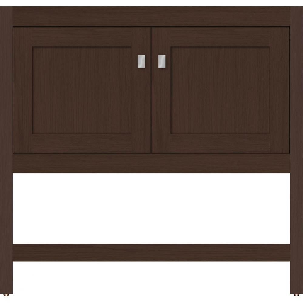 36 X 18.5 X 34.5 Alki Spa Vanity Shaker Choc Oak Std