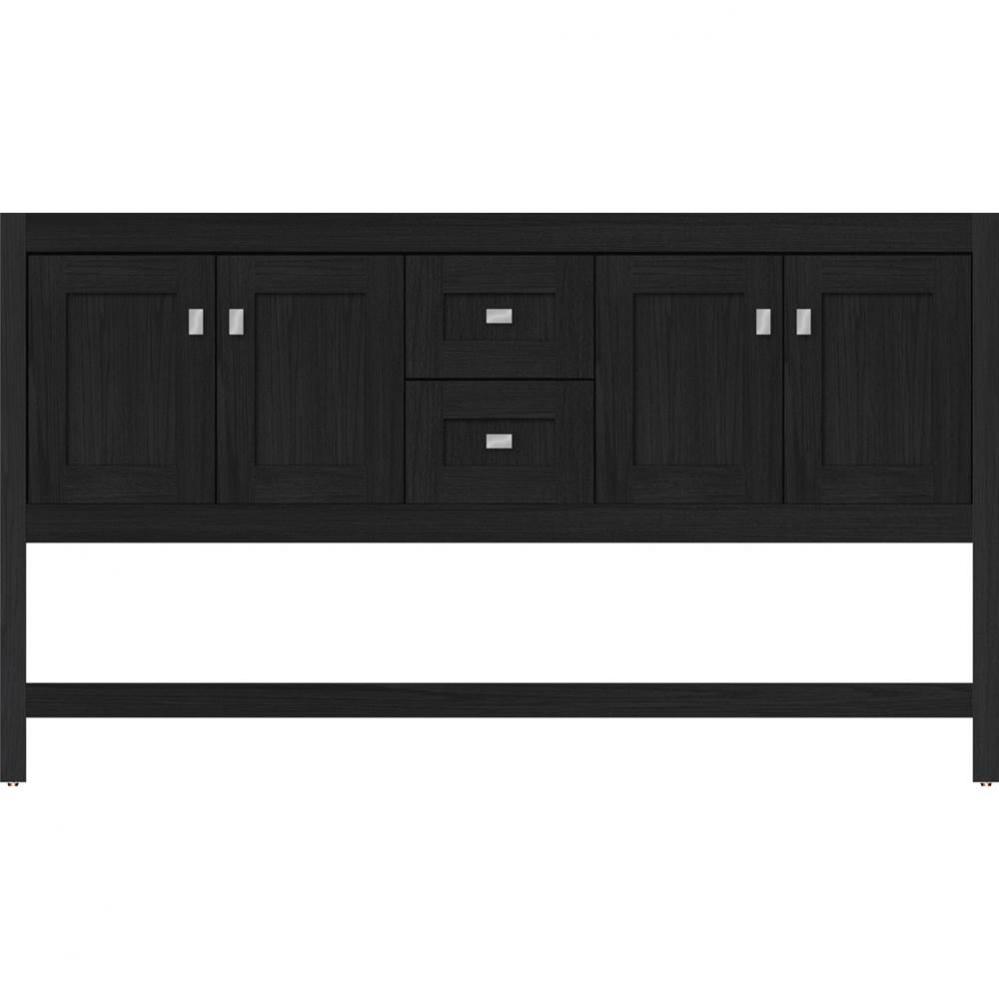 60 X 18.5 X 34.5 Alki Spa Vanity Shaker Midnight Oak Db
