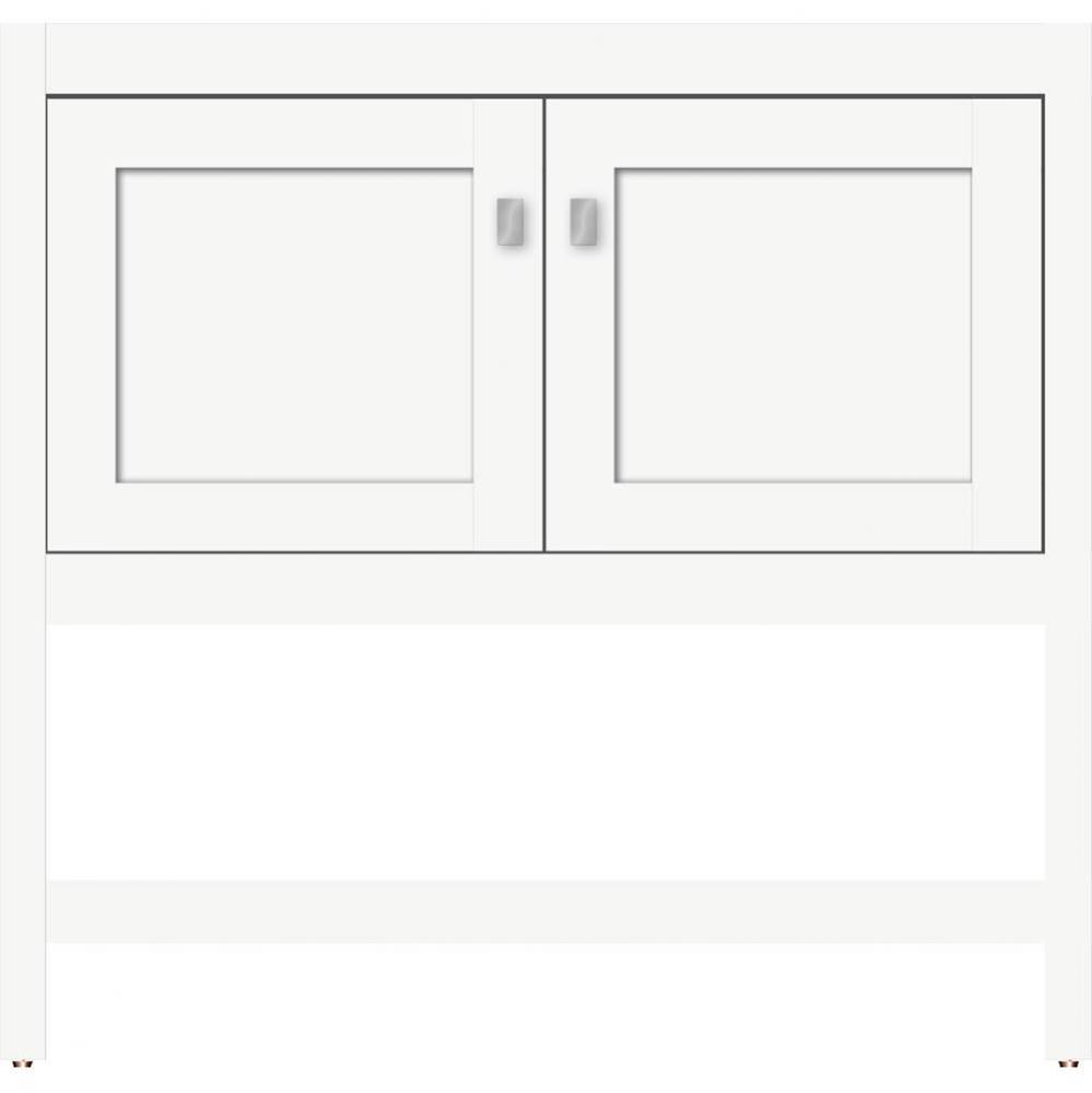 36 X 21 X 34.5 Alki Spa Vanity Shaker Sat White Std