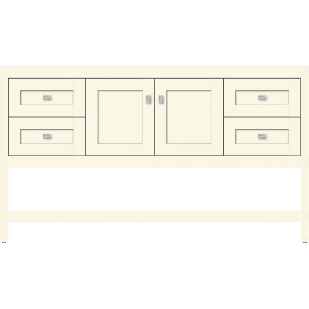 60 X 18.5 X 34.5 Alki Spa Vanity Shaker Sat Biscuit Sb