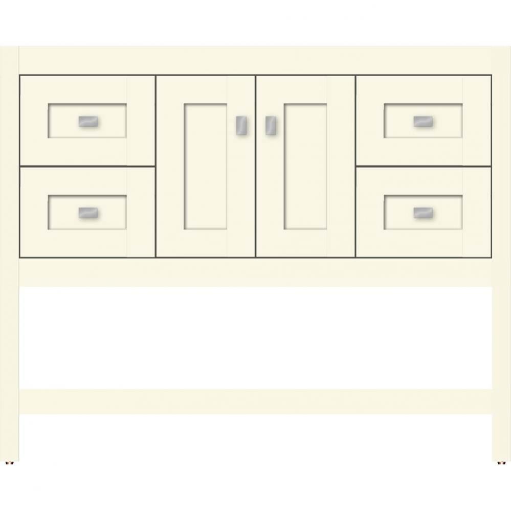 42 X 18.5 X 34.5 Alki Spa Vanity Shaker Sat Biscuit Sb