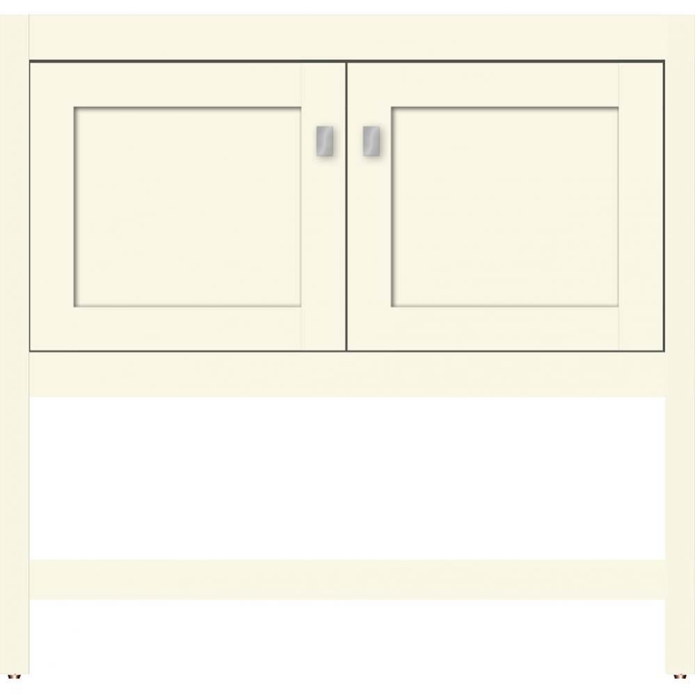 36 X 18.5 X 34.5 Alki Spa Vanity Shaker Sat Biscuit Std