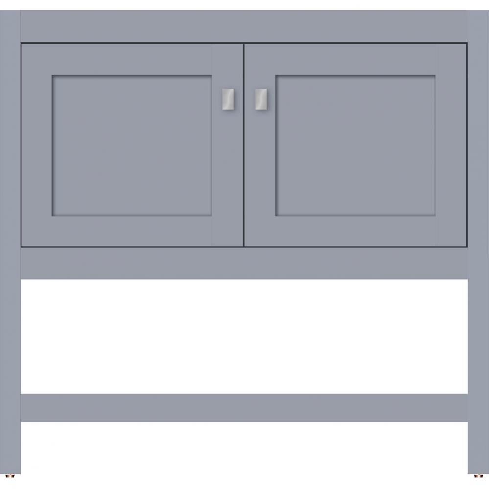 36 X 21 X 34.5 Alki Spa Vanity Shaker Sat Silver Std