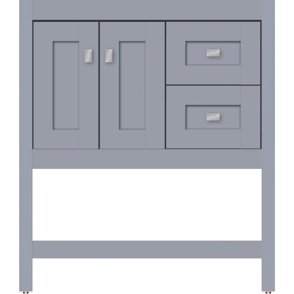 30 X 21 X 34.5 Alki Spa Vanity Shaker Sat Silver Rh