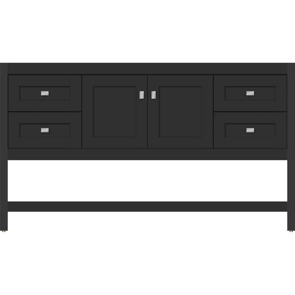 60 X 18.5 X 34.5 Alki Spa Vanity Shaker Sat Black Sb