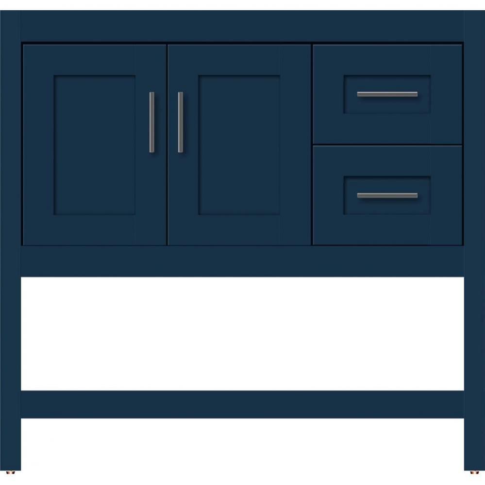 36 X 21 X 34.5 Alki Spa Vanity Shaker Lapis Night Rh