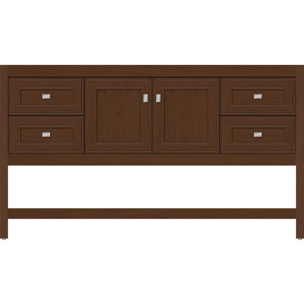 60 X 18.5 X 34.5 Alki Spa Vanity Deco Miter Pecan Cherry Sb