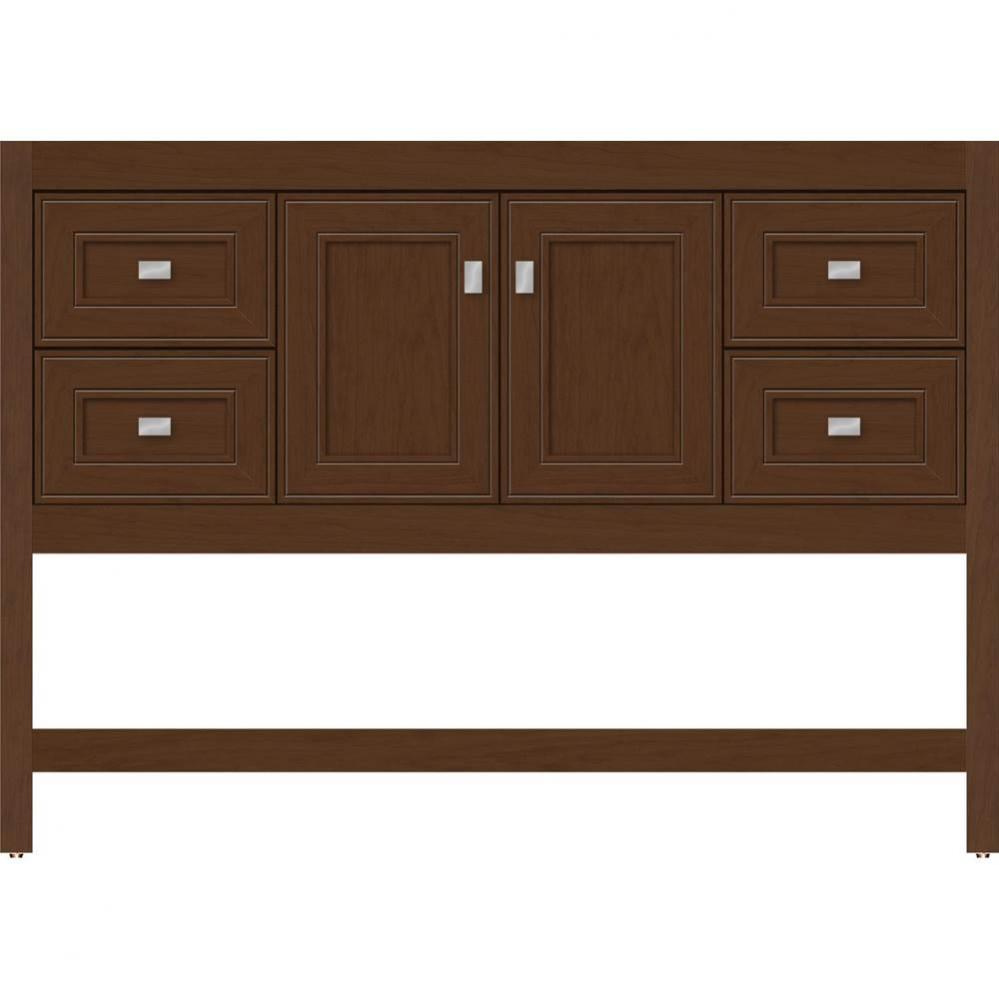 48 X 21 X 34.5 Alki Spa Vanity Deco Miter Pecan Cherry Sb