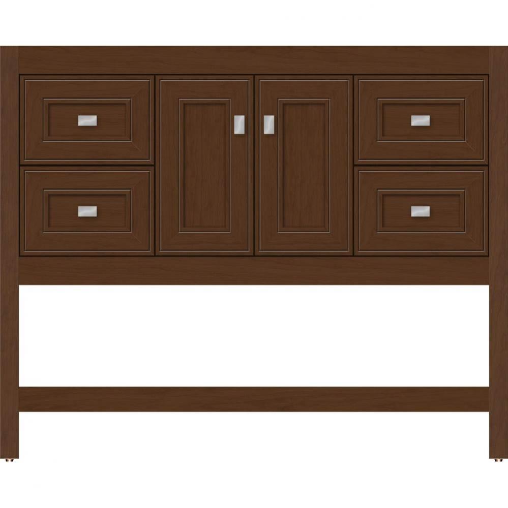 42 X 18.5 X 34.5 Alki Spa Vanity Deco Miter Pecan Cherry Sb