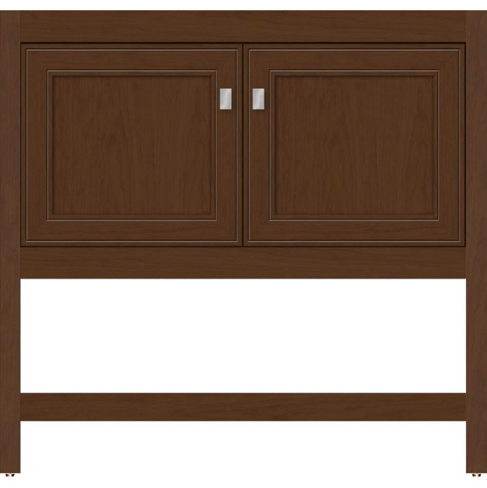 36 X 18.5 X 34.5 Alki Spa Vanity Deco Miter Pecan Cherry Std