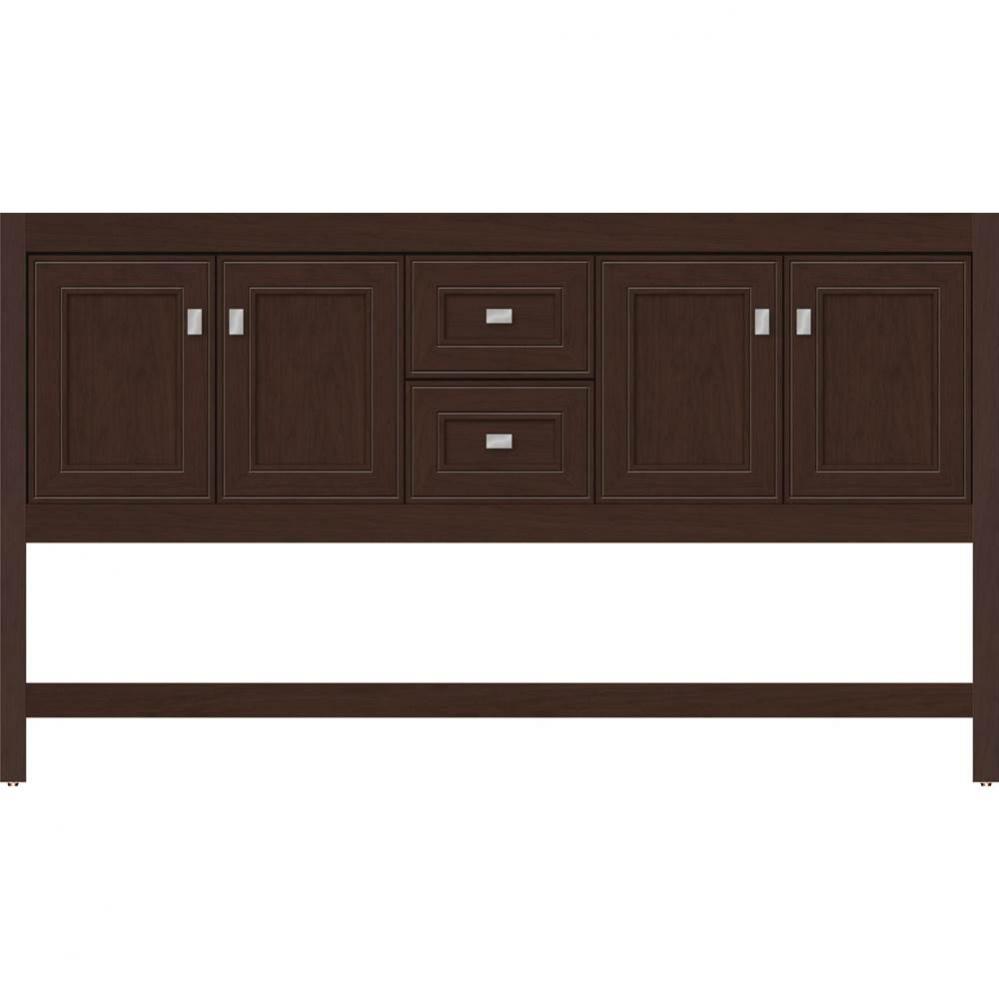 60 X 18.5 X 34.5 Alki Spa Vanity Deco Miter Choc Cherry Db