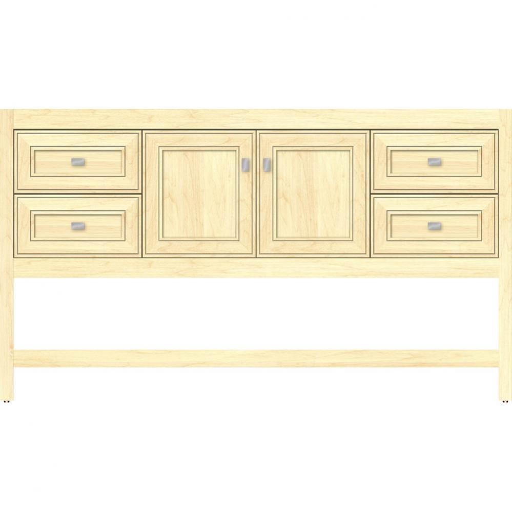 60 X 18.5 X 34.5 Alki Spa Vanity Deco Miter Nat Maple Sb