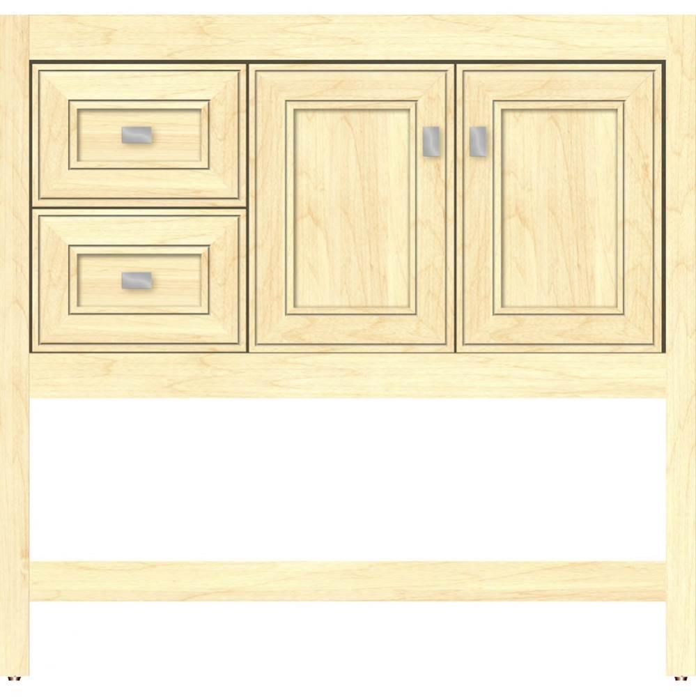 36 X 18.5 X 34.5 Alki Spa Vanity Deco Miter Nat Maple Lh