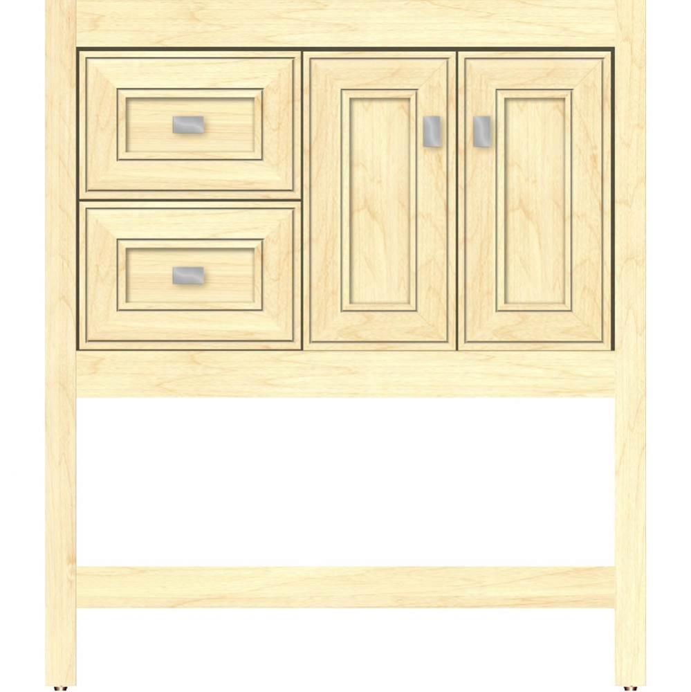 30 X 21 X 34.5 Alki Spa Vanity Deco Miter Nat Maple Lh