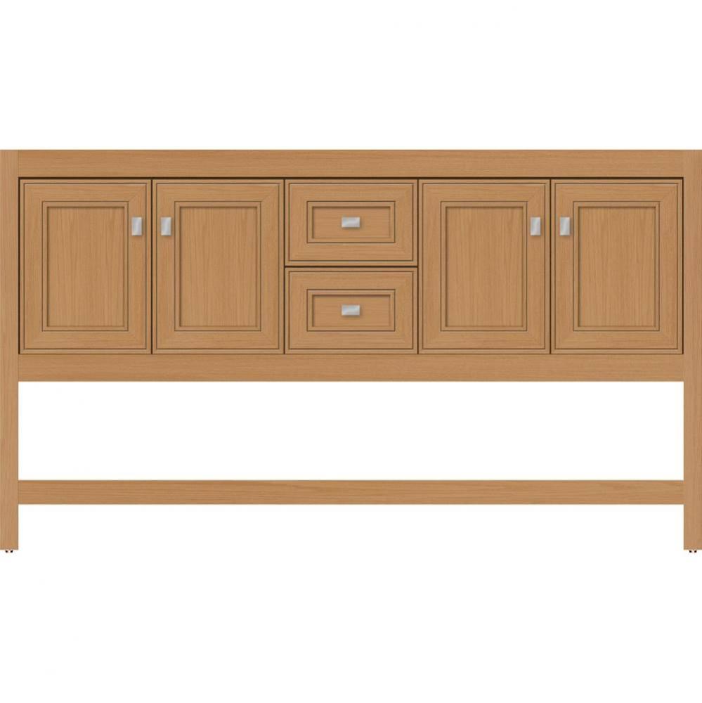 60 X 21 X 34.5 Alki Spa Vanity Deco Miter Nat Oak Db