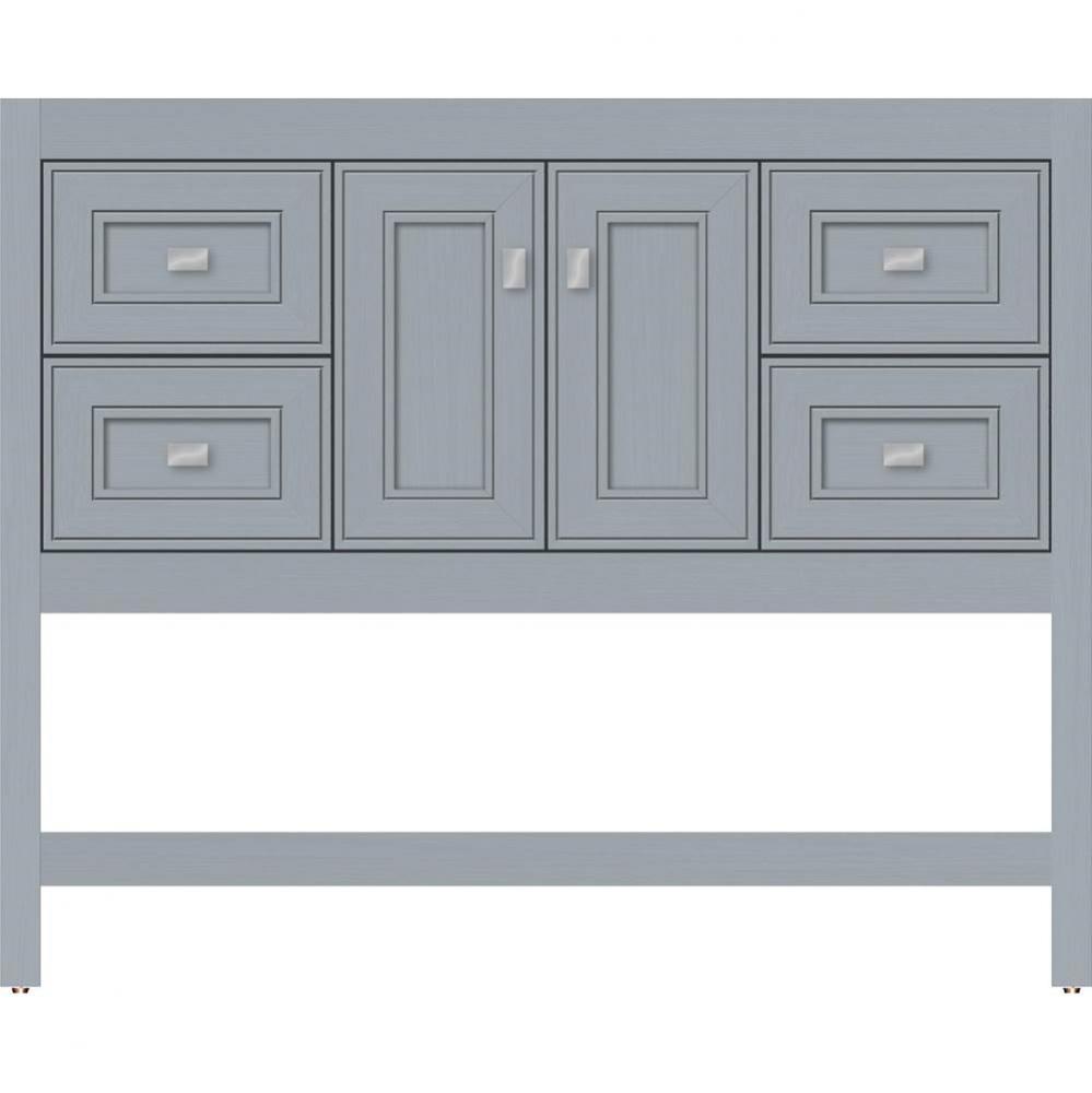 42 X 18.5 X 34.5 Alki Spa Vanity Deco Miter Silver Oak Sb