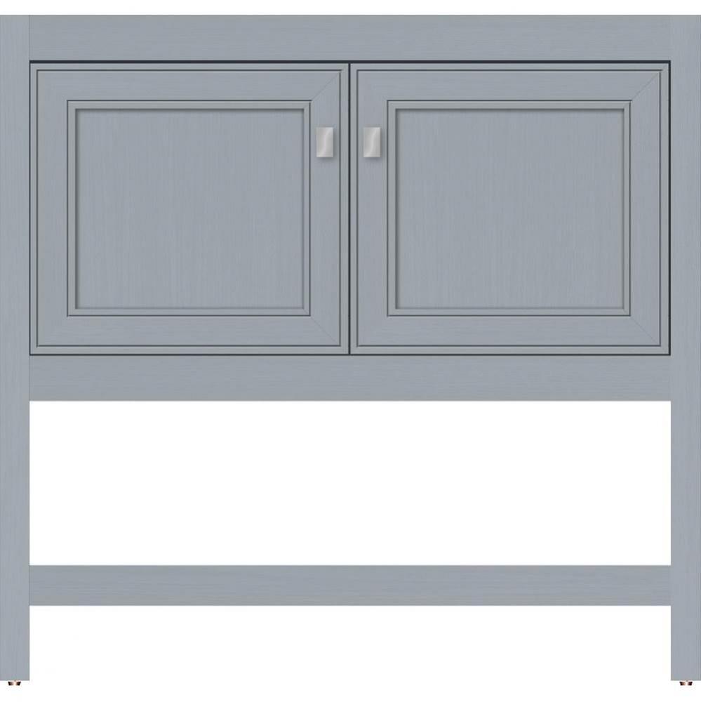 36 X 18.5 X 34.5 Alki Spa Vanity Deco Miter Silver Oak Std