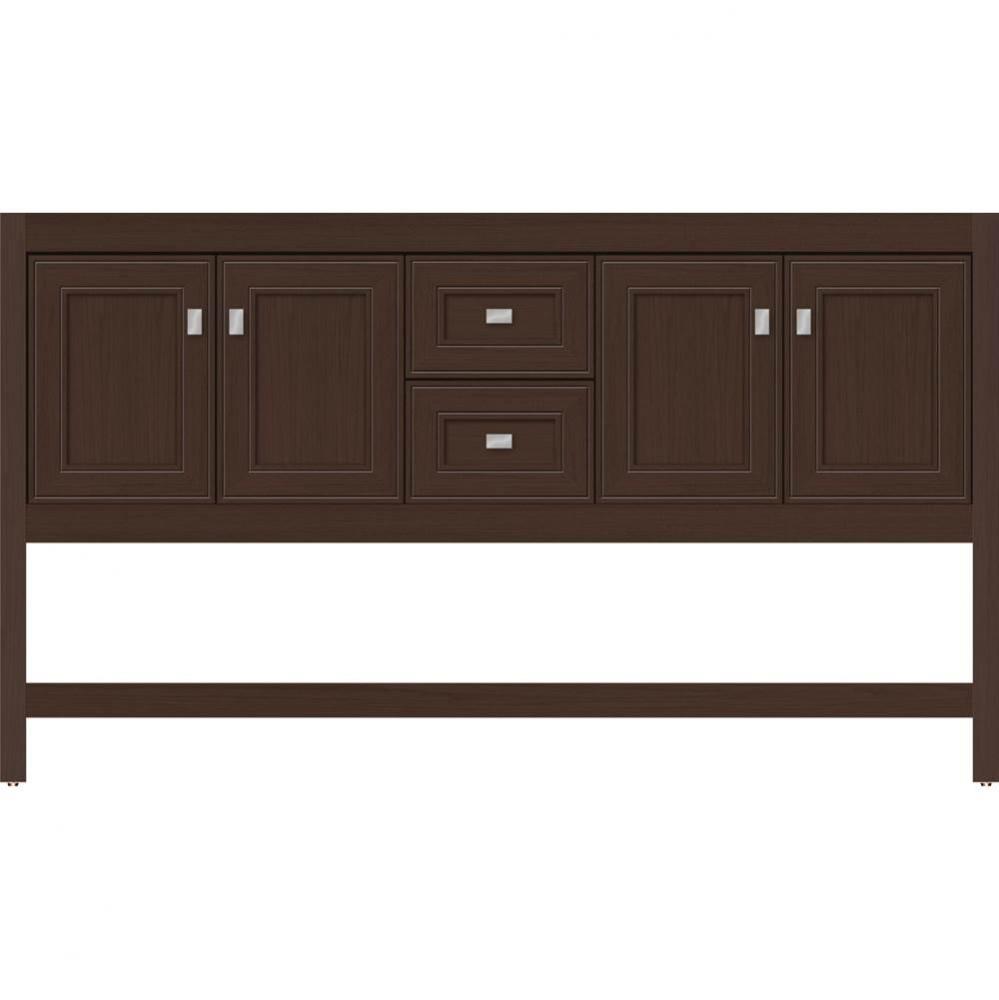 60 X 21 X 34.5 Alki Spa Vanity Deco Miter Choc Oak Db