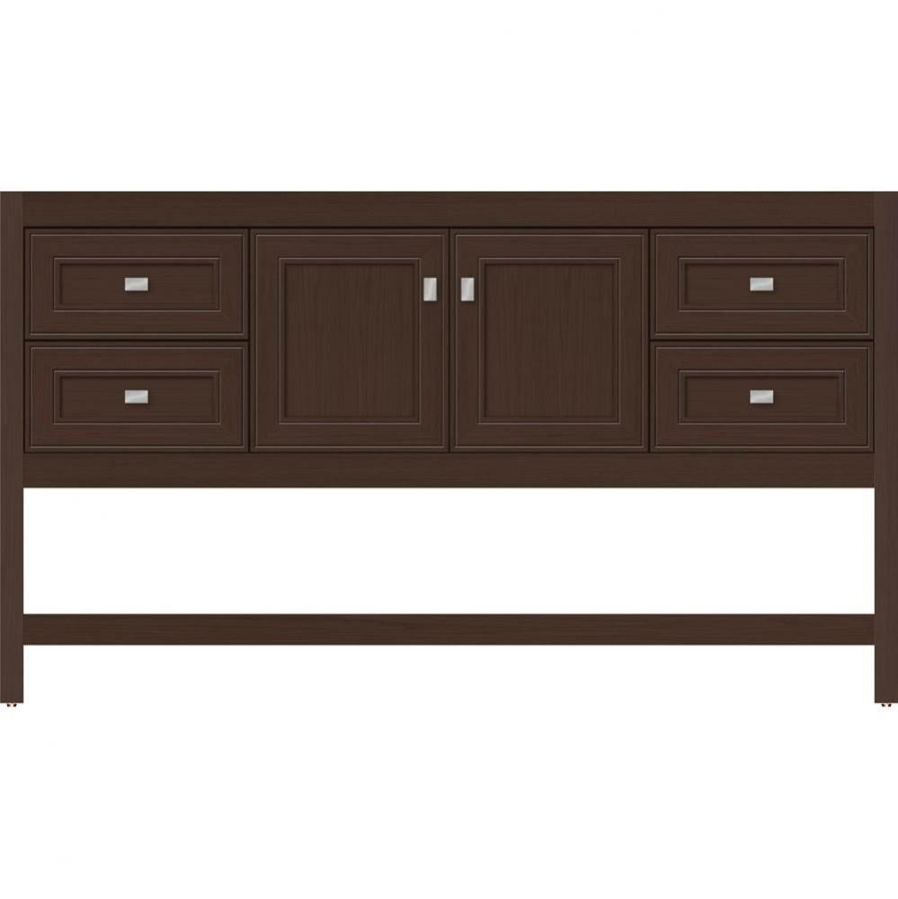 60 X 21 X 34.5 Alki Spa Vanity Deco Miter Choc Oak Sb
