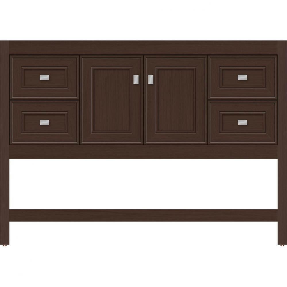 48 X 21 X 34.5 Alki Spa Vanity Deco Miter Choc Oak Sb