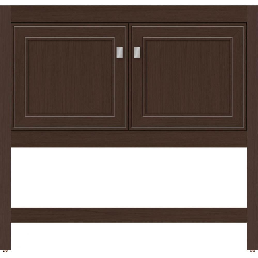 36 X 21 X 34.5 Alki Spa Vanity Deco Miter Choc Oak Std