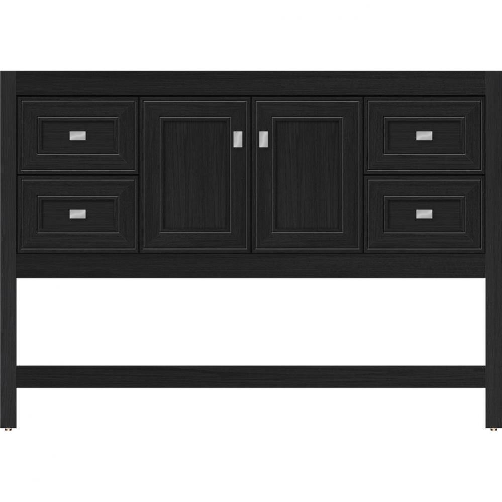 48 X 21 X 34.5 Alki Spa Vanity Deco Miter Midnight Oak Sb