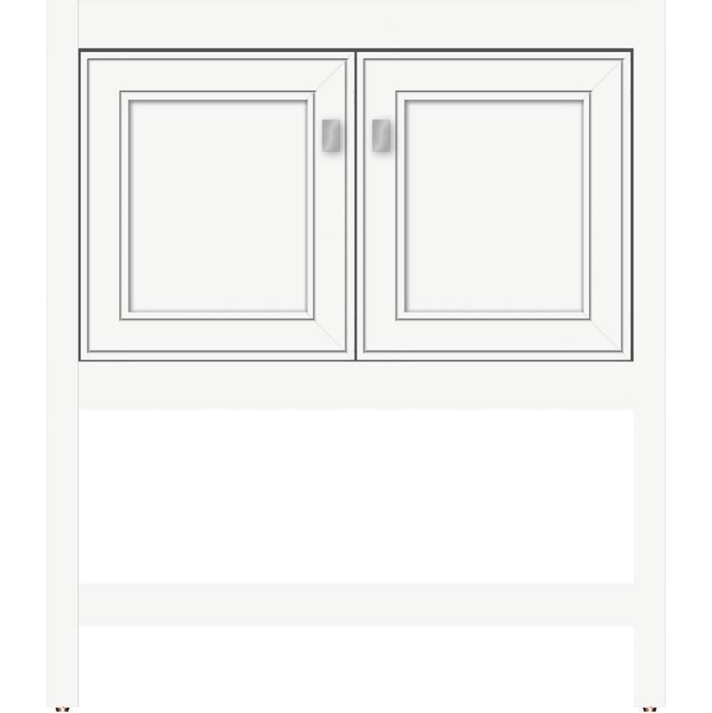 30 X 21 X 34.5 Alki Spa Vanity Deco Miter Sat White Std