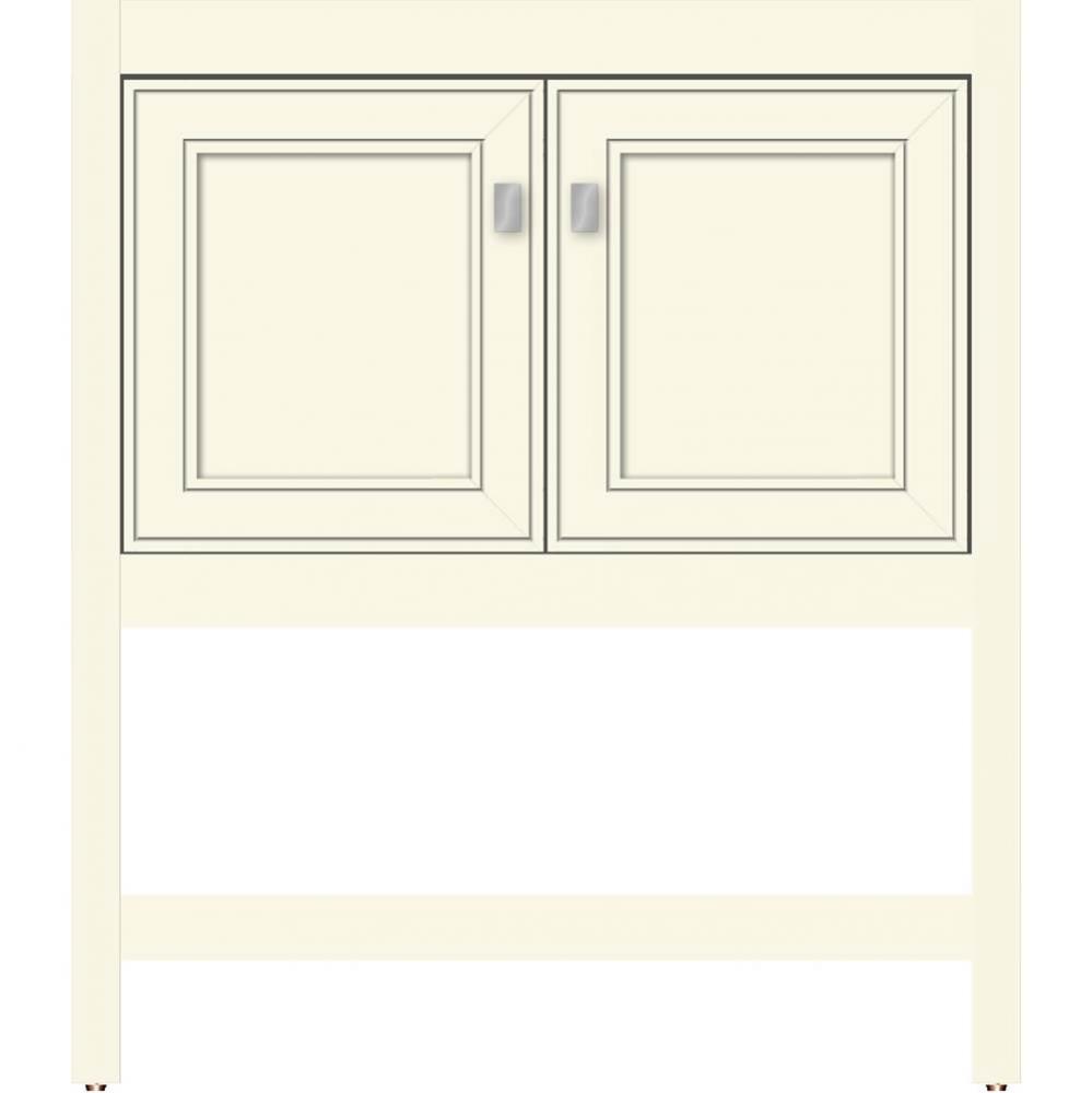 30 X 21 X 34.5 Alki Spa Vanity Deco Miter Sat Biscuit Std