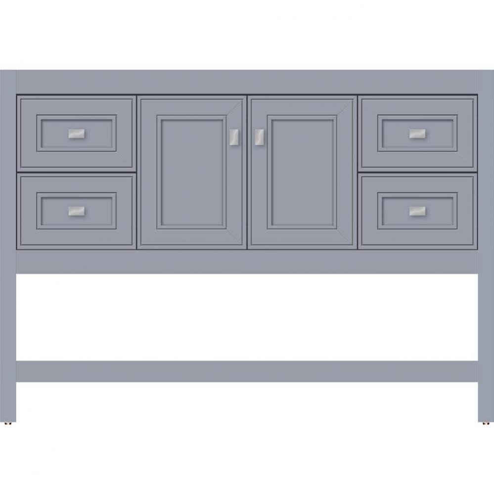 48 X 21 X 34.5 Alki Spa Vanity Deco Miter Sat Silver Sb