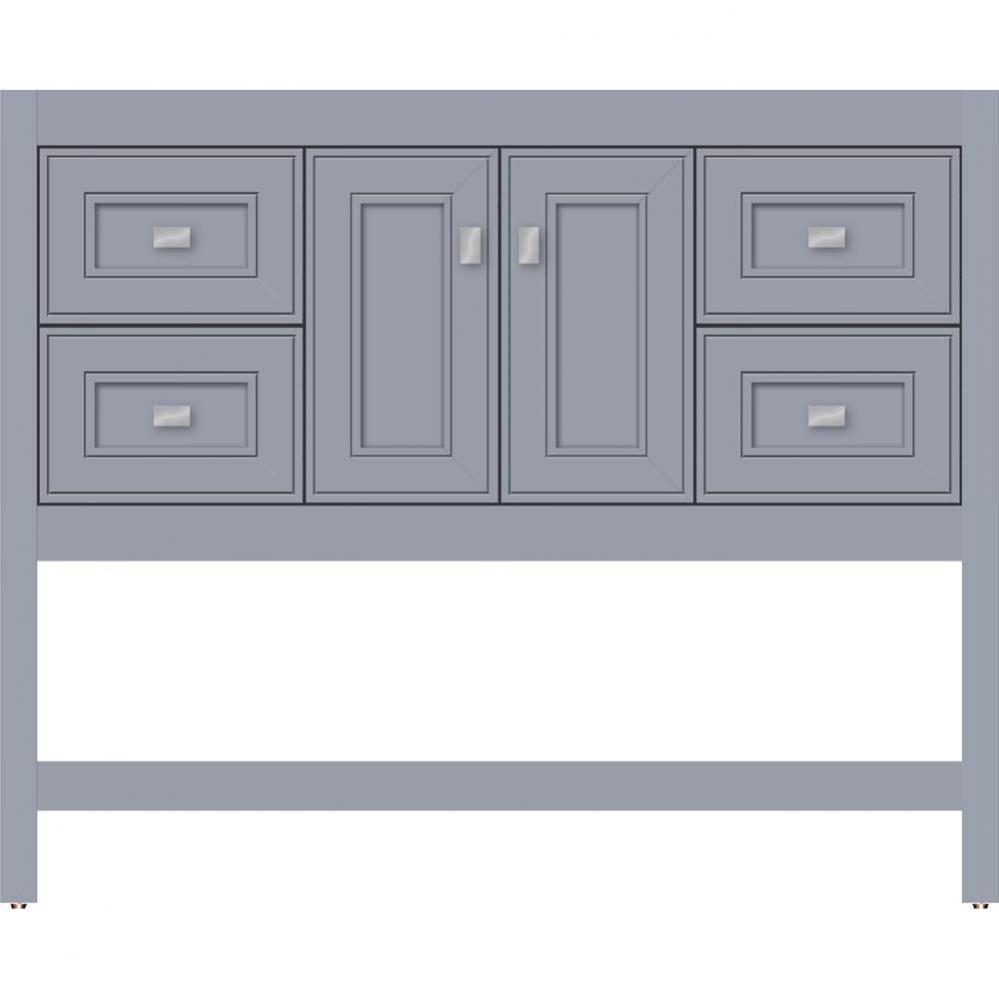 42 X 18.5 X 34.5 Alki Spa Vanity Deco Miter Sat Silver Sb