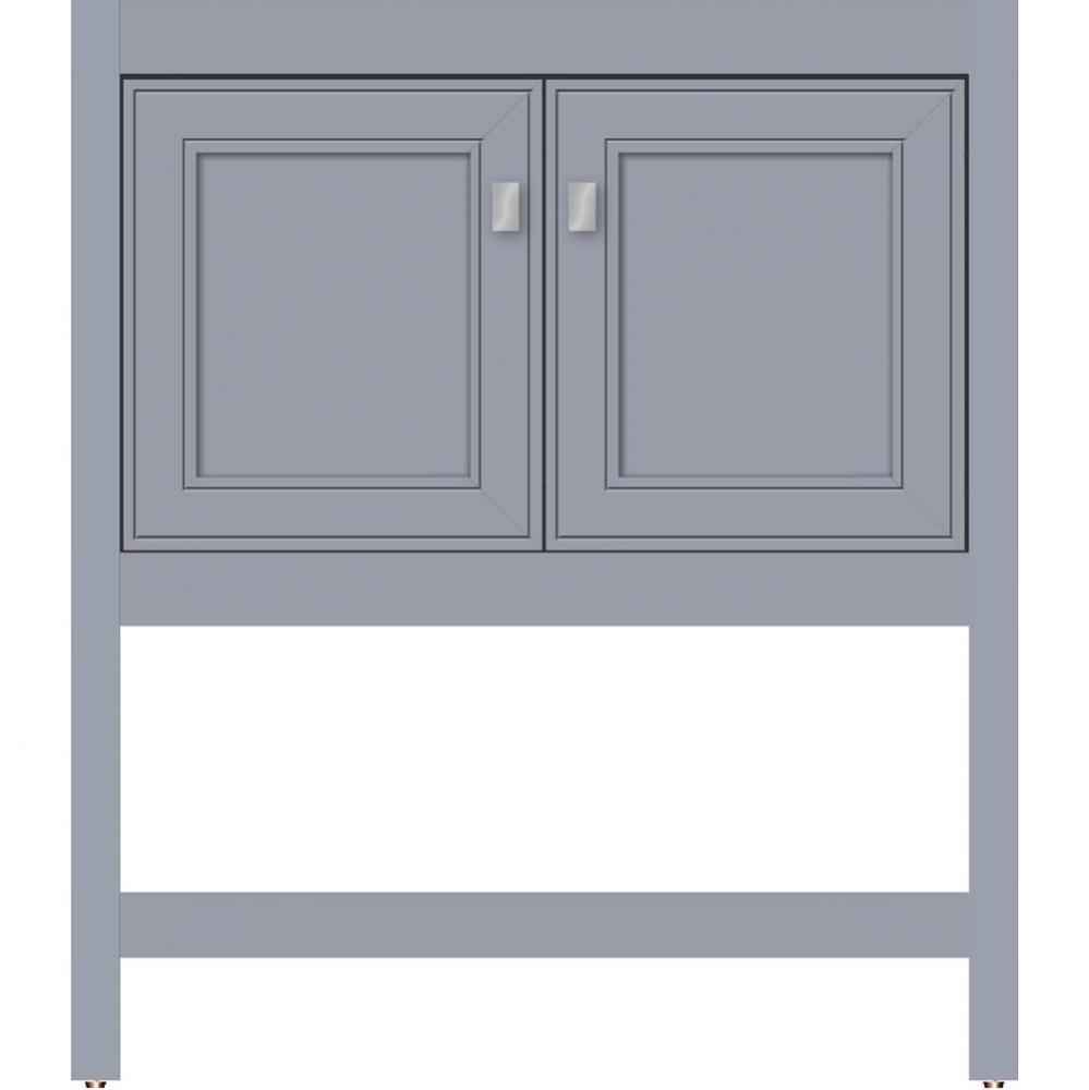 30 X 21 X 34.5 Alki Spa Vanity Deco Miter Sat Silver Std