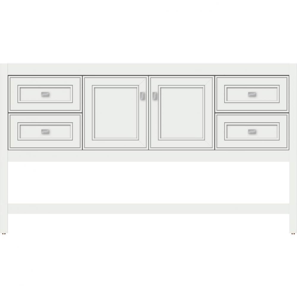 60 X 18.5 X 34.5 Alki Spa Vanity Deco Miter Powder Grey Sb