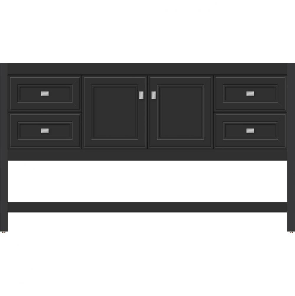 60 X 21 X 34.5 Alki Spa Vanity Deco Miter Sat Black Sb