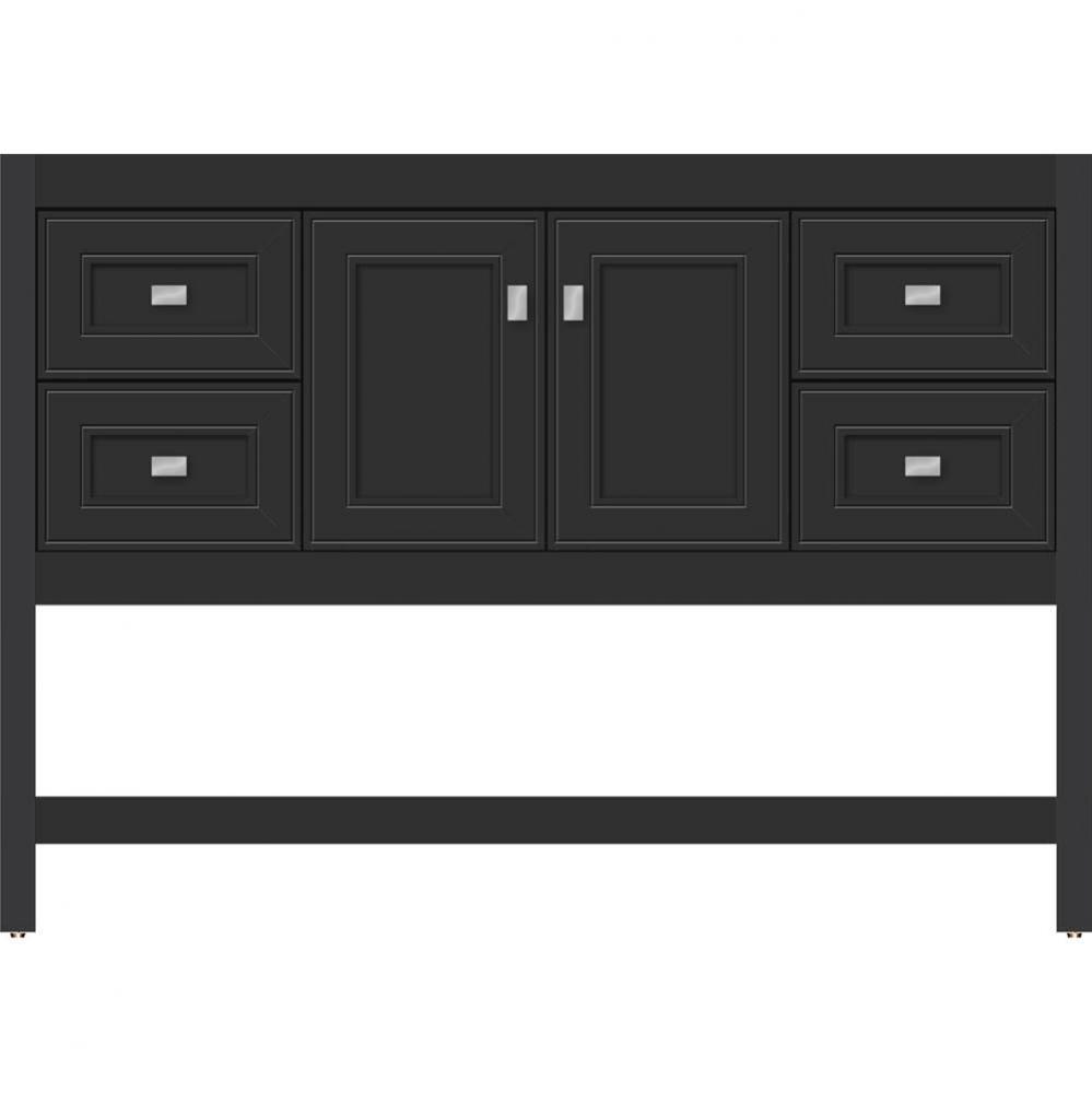 48 X 18.5 X 34.5 Alki Spa Vanity Deco Miter Sat Black Sb