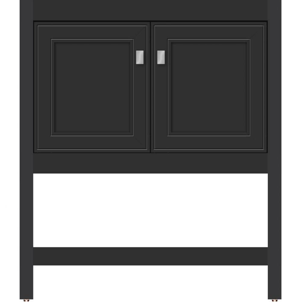 30 X 18.5 X 34.5 Alki Spa Vanity Deco Miter Sat Black Std