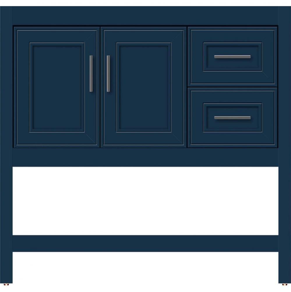 36 X 18.5 X 34.5 Alki Spa Vanity Deco Miter Lapis Night Rh