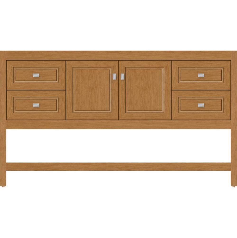 60 X 21 X 34.5 Alki Spa Vanity Ogee Miter Nat Cherry Sb