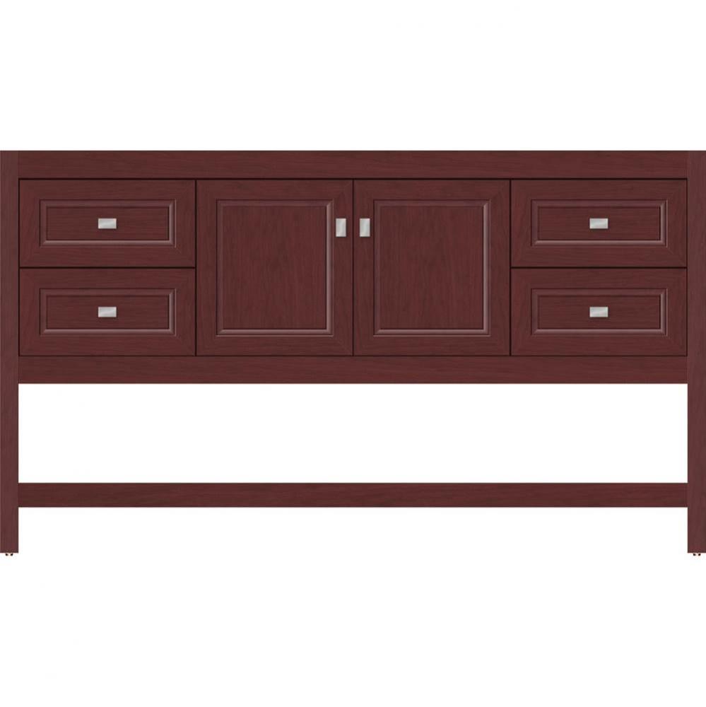 60 X 18.5 X 34.5 Alki Spa Vanity Ogee Miter Dk Cherry Sb