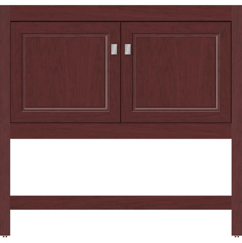 36 X 18.5 X 34.5 Alki Spa Vanity Ogee Miter Dk Cherry Std