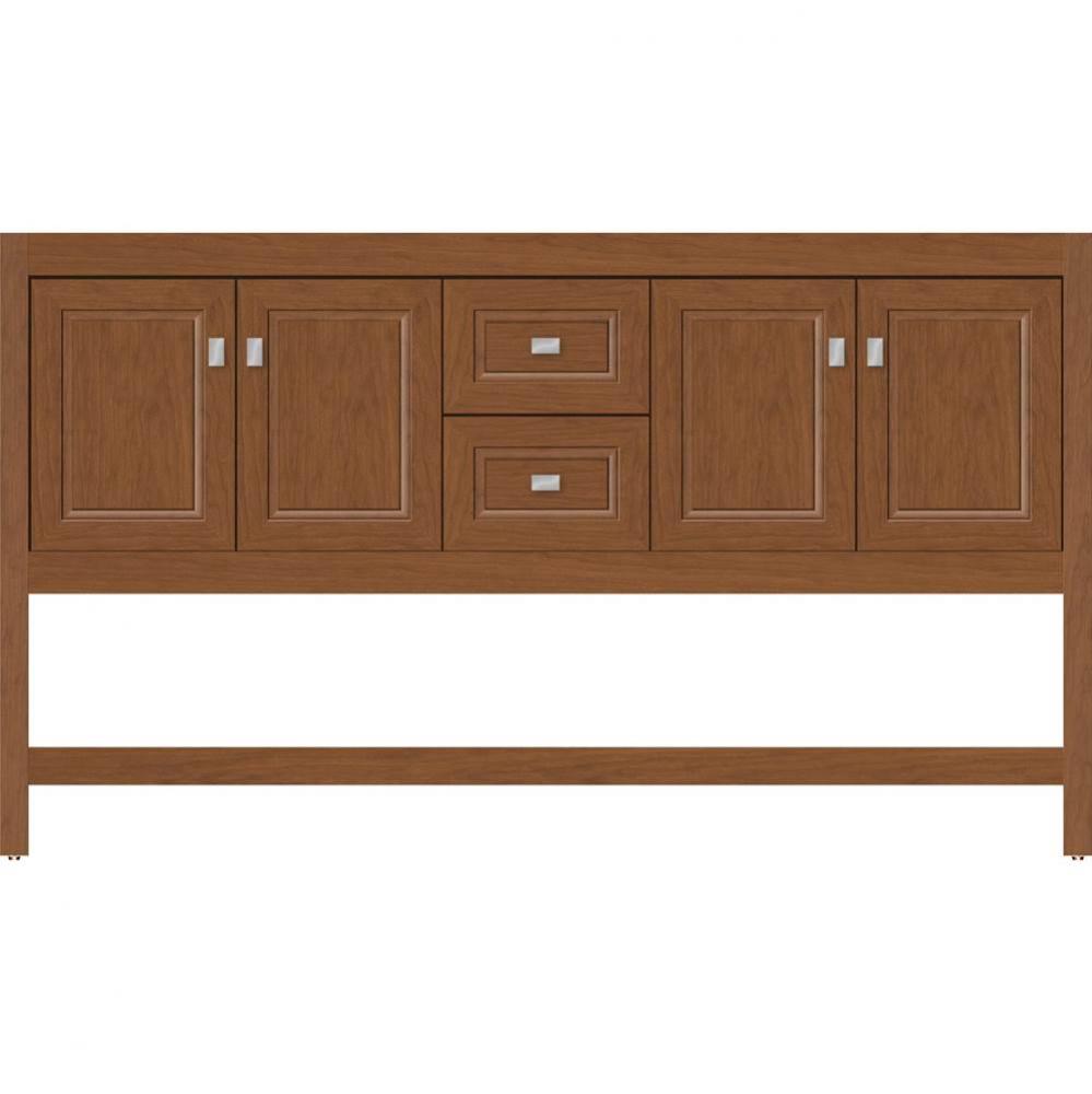 60 X 18.5 X 34.5 Alki Spa Vanity Ogee Miter Cinn Cherry Db