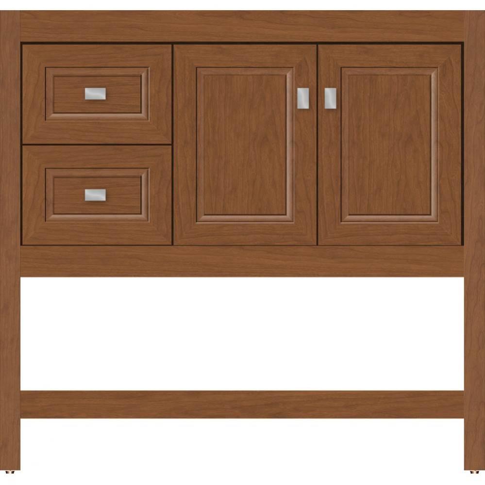 36 X 21 X 34.5 Alki Spa Vanity Ogee Miter Cinn Cherry Lh