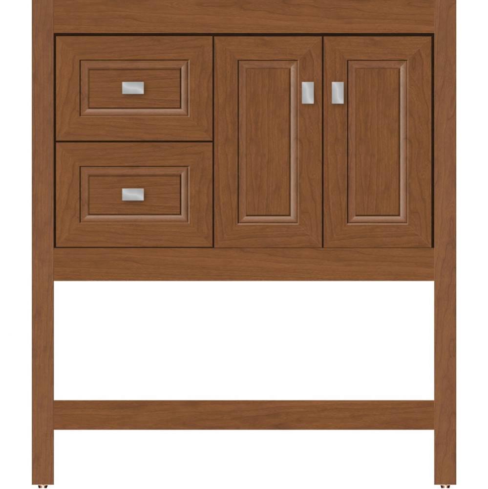 30 X 18.5 X 34.5 Alki Spa Vanity Ogee Miter Cinn Cherry Lh