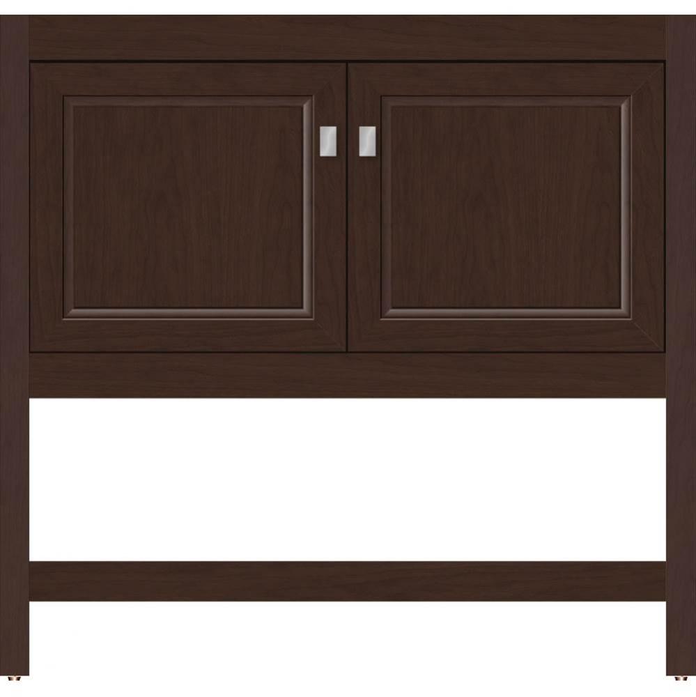 36 X 21 X 34.5 Alki Spa Vanity Ogee Miter Choc Cherry Std