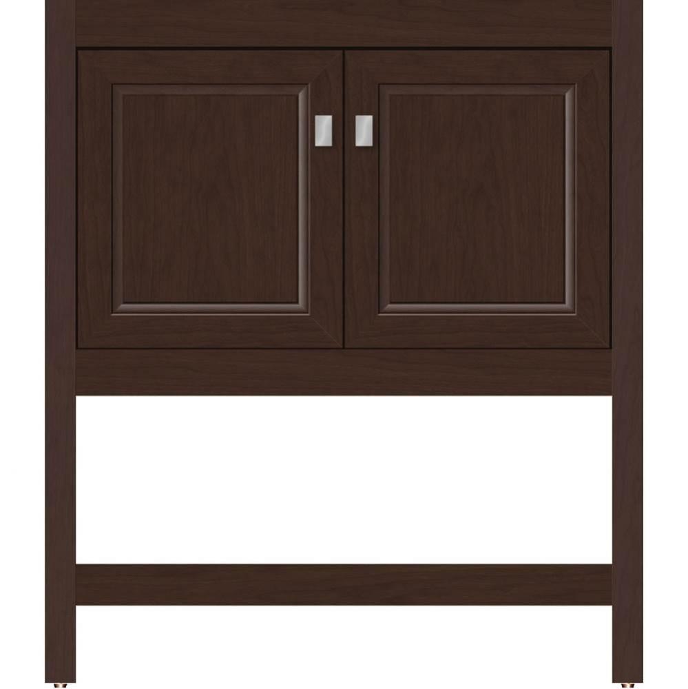 30 X 18.5 X 34.5 Alki Spa Vanity Ogee Miter Choc Cherry Std